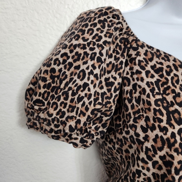 Marissa Webb Diane Canvas Leopard Print Top - Picture 7 of 13